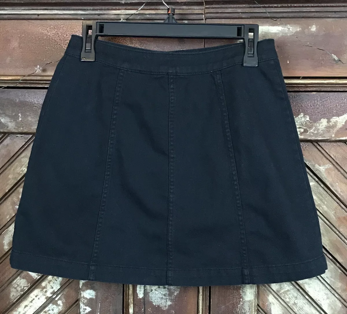 Black jean skirt juniors cheap