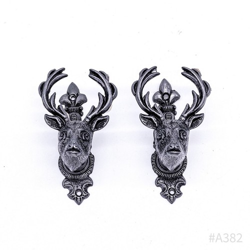 Sass & Belle Sottobicchieri A Forma Di Testa Di Cervo In Legno Di Mango - Set Da 6 Pezzi - Idea Regalo Originale Per La Cucina