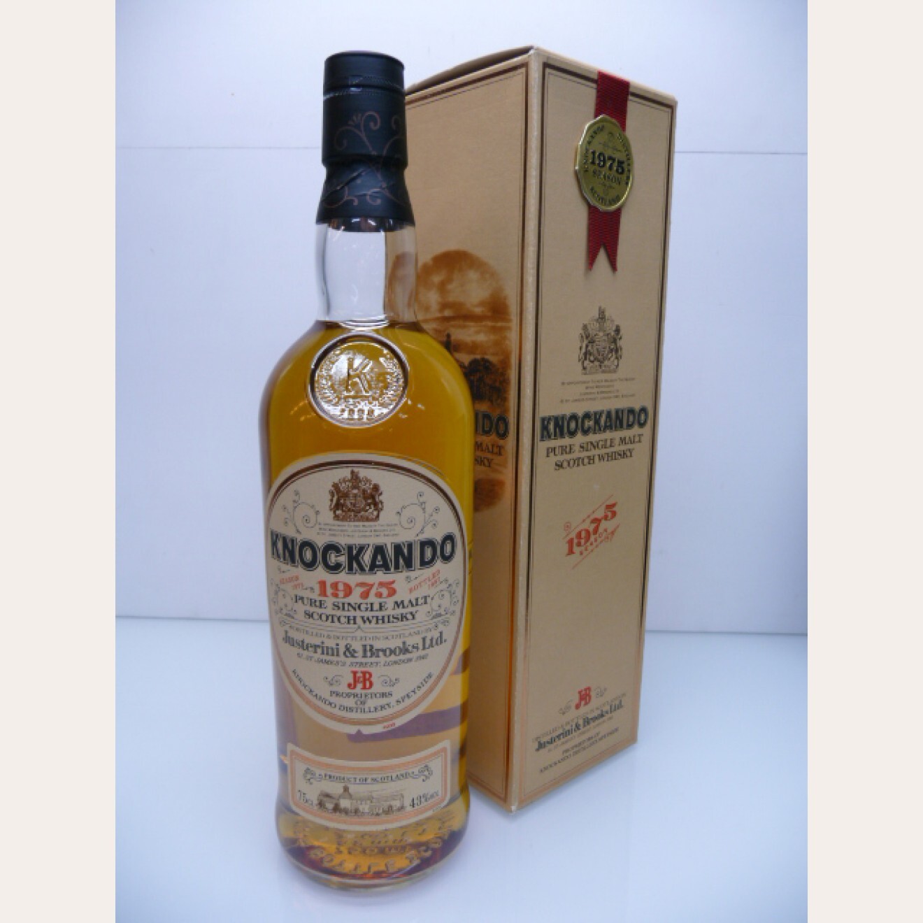 Knockando 1975 12y Originalabfüllung 1987 mit Box und Booklet 43% 75cl