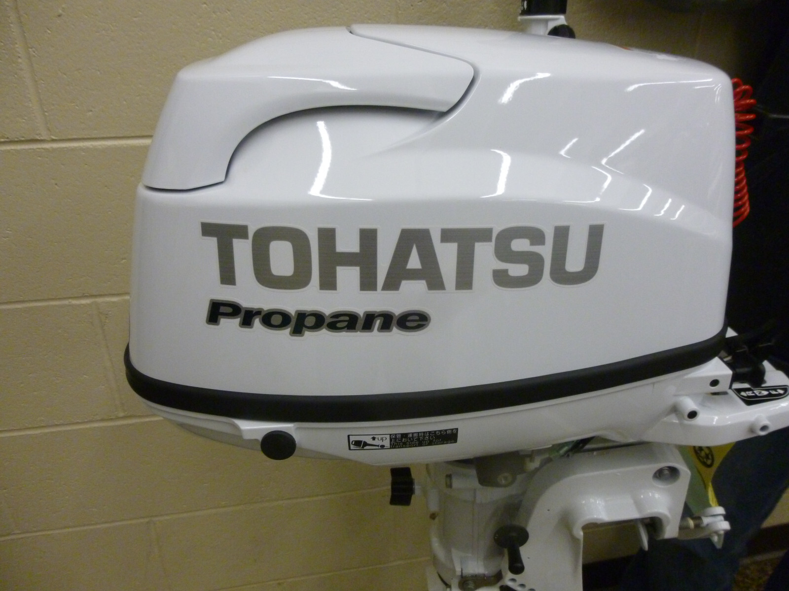 NOS NEW TOHATSU SAIL Outboard Motor 5 HP 4Stroke 15 Inch Shaft Tiller