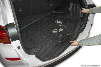 Vasca Baule In TPE Per Volvo XC90 II (dal 2015) – Bordo 3-5 Cm, Antiscivolo, Inodore, Leggera E Resistente, Colore Nero