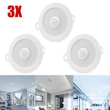 3X LED Einbauleuchte Bewegungsmelder Deckenleuchte Einbau-Strahler Spot Leuchte