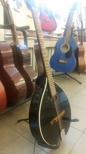 Mandolino ottava + electro EQ, scala corta Bouzouki irlandese, Hora Romania, legno massello - Foto 1 di 8