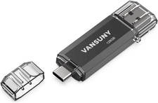 128GB USB C Flash Drive 2 in 1 OTG USB 3.0  Type C Memory Stick with Keychain D