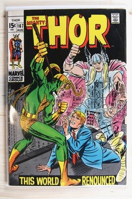 Thor #167   Marvel (1969) 5.0 VG/FN Jack Kirby art | John Romita cover