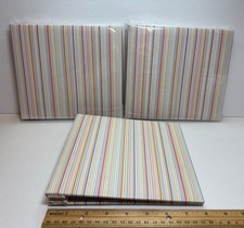 Lot of 3 Scrapbook Memory Albums 6.5"x 6.5" NEW w/ 10 Sheet Protectors