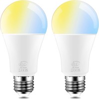 Led GlüHbirne E27 12W Warmweiß-Kaltweiß 2700K-6000K 2 StüCk FüR Alexa