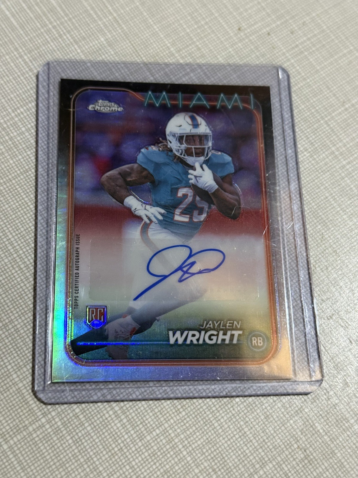 2024 Topps Chrome - Rookie Autographs Jaylen Wright #RA-JWR (AU, RC)