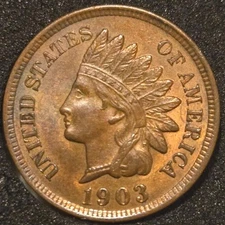 1903 Indian Head Cent - Lightly Circulated RB *HIGHER GRADE*