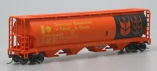 Bachmann 19134 HO Scale Goc 4-Bay Hopp-Govt(Red
