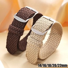 Nylon Watch Strap Perlon Woven One Piece Replacement Band 18mm 20mm 22mm
