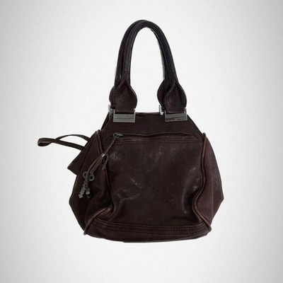 バッグ Archive Y2k Diesel Leather Hand Bag DIESEL Archive Vintage Hand Bag Brown Leather Women Y2K Rare Used