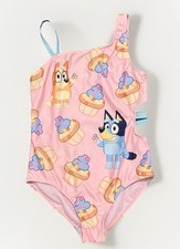 Bluey And Bingo Girls Swimsuit One Piece Size 10/12
