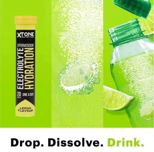 Electrolyte Hydration Tablets Lemon 5 x 20 Effervescent = 100 Tablets - Picture 12 of 14