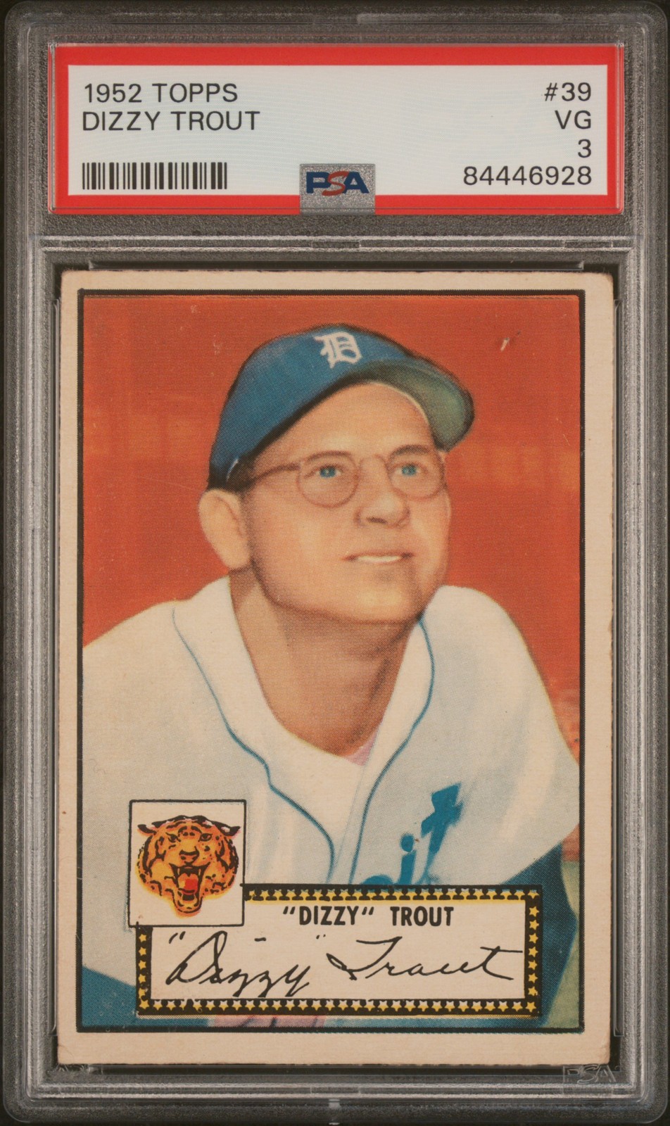 1952 Topps #39 Dizzy Trout PSA 3