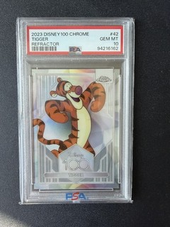 2023 Topps Disney Chrome 100 Tigger #42 Refractor PSA 10 Gem Mint