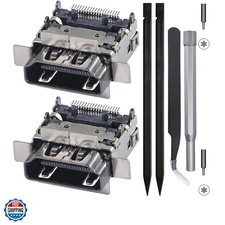 2 Pack Replacement HDMI Port for Xbox Series S Display Socket Jack Connector ...