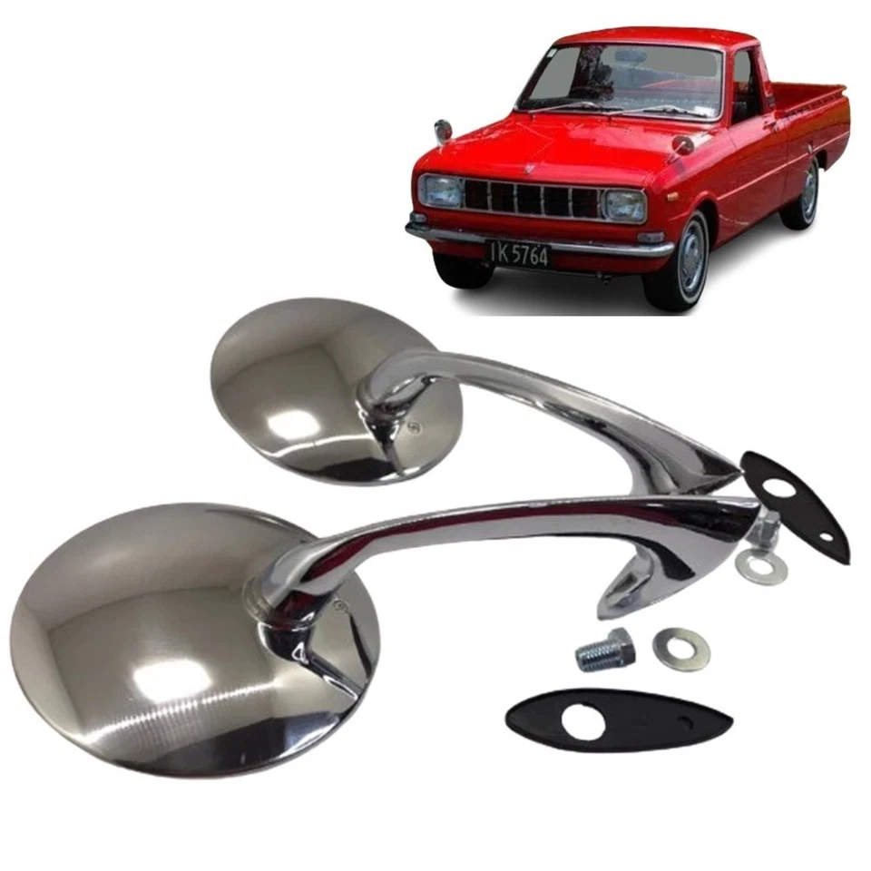 Par de espejos retrovisores laterales guardabarros para camioneta Mazda Familia 1000-1200 B1500-1600 Truc Foto 3 de 4