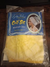 NOS Vintage Betty Dain Bouffant Size Coif Set Style 417 Adjustable Yellow