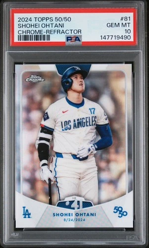 2024 Topps 50/50 SHOHEI OHTANI HR #41 PSA 10 POP 7