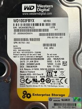 Western Digital Gold DataCenter 1TB SATA3 7200 rpm Hard Drive 64MB WD1003FBYX