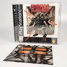 Epidemic PS1 Estuche de Repuesto y Manual + Pegatinas Originales RARAS - SIN JUEGO - Sony