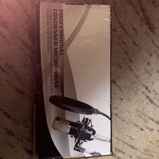 Condenser Microphone Professional Cardioid Studio Mic great For RecordingPodcast