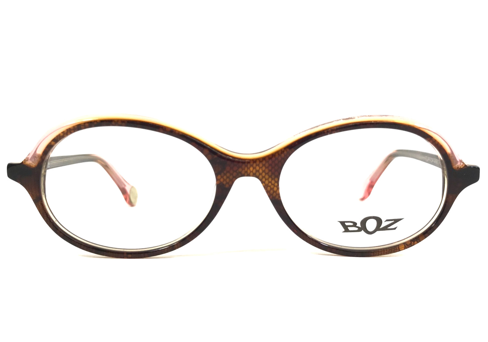 BOZ Eyeglasses Frames BLANCA 9980 Demi Pink Brown Scaled Full Rim 51-17-140 59390₽