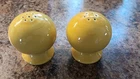 Fiestaware Homer Laughlin Ball Salt And Pepper Shakers Sunshine Yellow Nice