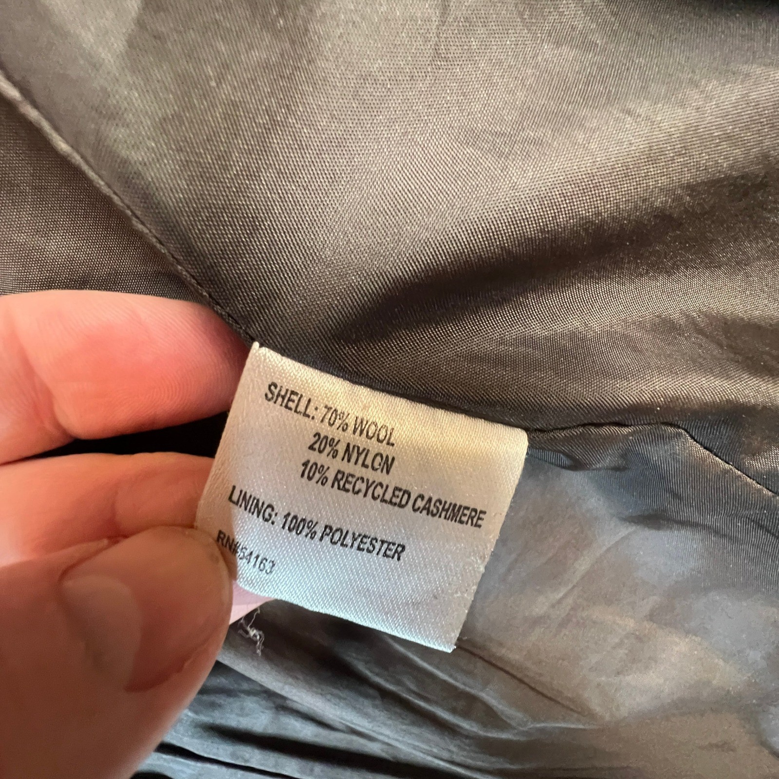 Calvin Klein Pea Coat Women's Size 4 Red Wool Cashmere Blend Double Breasted thumbnail 13