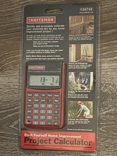Craftsman Project Calculator 9-39749 Do-it-Yourself Home Improvement New Sealed