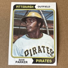 1974 Topps - Dave Parker, Outfield, Pittsburgh Pirates, Baseball Card #252
