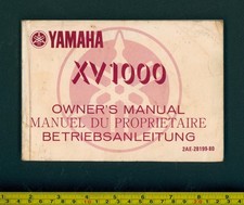 Yamaha XV 1000 Virago Owners Manual (86-89) Factory Riders Handbook 2AE 2AM GH97