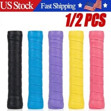 2PCS Tennis Racket Grip Tape Anti Slip Absorbent Badminton Pickleball Overgrip