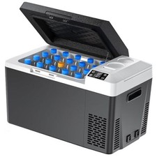 12 Volt Car Refrigerator Electric Cooler, Portable Car Fridge with 24QT