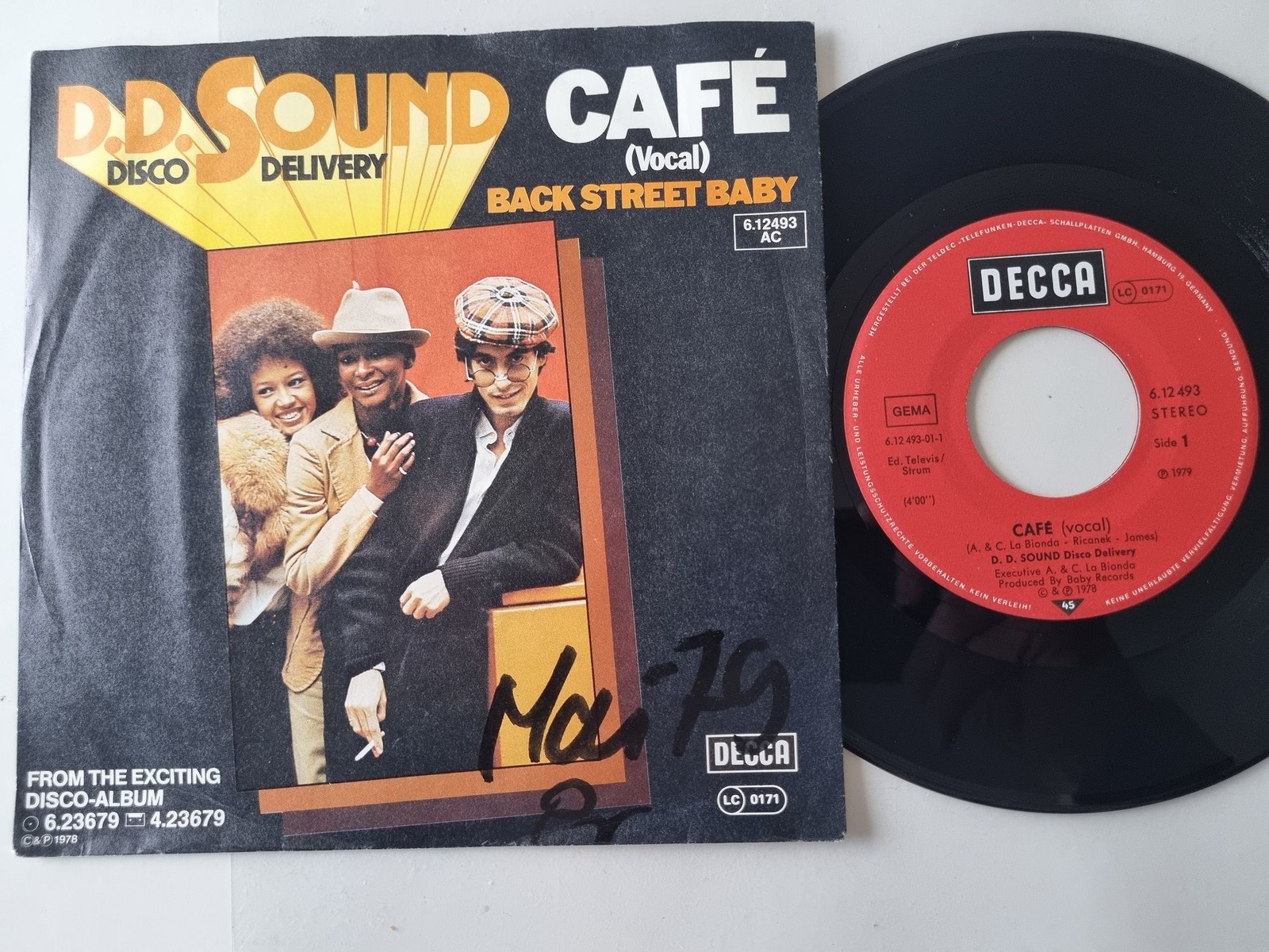 D.D. Sound - Café (Vocal) 7'' Vinyl Germany/ La Bionda