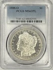 1888 O Morgan Silver Dollar PCGS MS62PL ‼️FULL OF LUSTER - PROOF LIKE SURFACES‼️