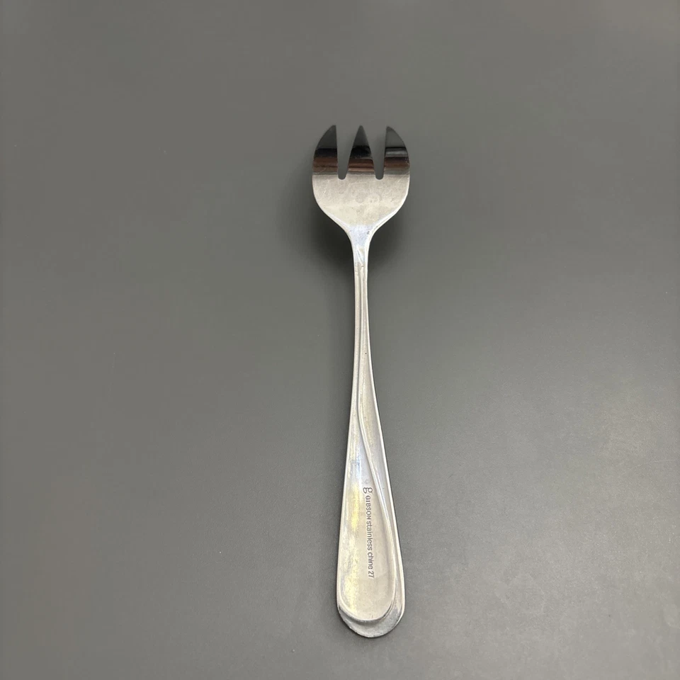 Tenedor para servir ensaladas Gibson Trillium de 3 puntas de acero inoxidable Foto 2 de 4