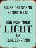 Holzschild 40X30 Cm Muss Dringend Einkaufen Hab Nur Deko Geschenk Holz Schild