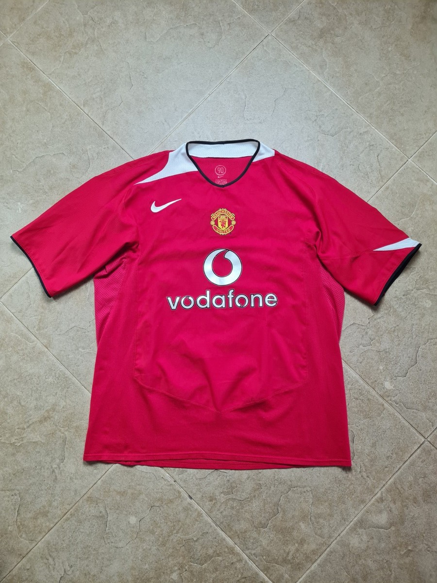 2004 マンチェスターユナイテッド ユニフォーム ゲームシャツ 90 M Football Vintage Jersey Manchester United 2004/2006 Soccer Shirt
