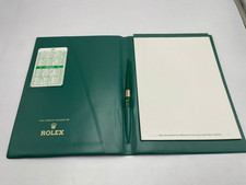 Vintage ROLEX Organizer Notebook With Pen 1988 Calendar – Rolex Green VIP
