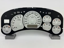 US Speedo Silver Denali Gauge Face for Clusters 99-02 (120 MPH) 2500 Gas
