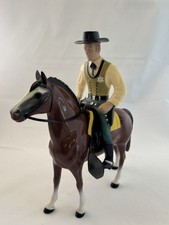 Vintage Hartland Wyatt Earp Horse Complete Hat Saddle 2 Guns