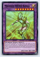 Masked HERO Koga Super Rare Structure Deck: HERO Strike SDHS-EN042 LP
