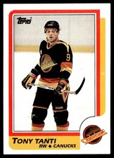 1986-87 Topps Tony Tanti Vancouver Canucks #120