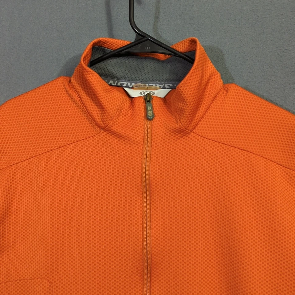 Jaqueta Salomon Masculina M (estimada) Laranja Motomesh Bolsos com Zíper Completo - Imagem 4 de 4