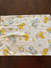 Vintage Wamsutta Babycale Pillowcase Baby Ducks Adorable