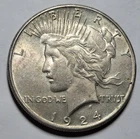 1924-S PEACE Liberty $1 Dollar 90% Silver Coin ~ Orig Hi Grade Uncirculated BUnc
