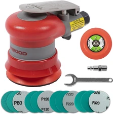 Pneumatic Random Orbital Sander 3-Inch Light Weight Palm Sander 3/32" (2.5 Mm) D