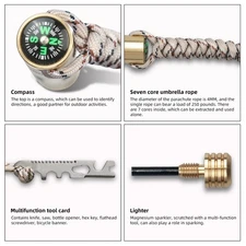 Piston Fire Starter Fire Starting Tool Kit With Compass Multifunctional TCQ DUDT